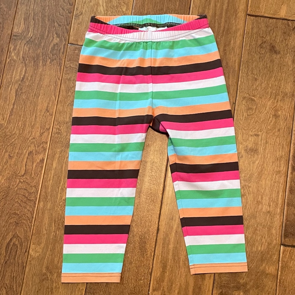 Hanna Andersson Girls Colorful Striped Leggings NWT